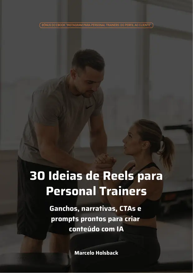 Capa do bônus 30 ideias de Reels para Personal Trainers